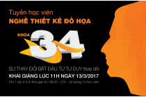 Tuyển học viên lớp thiết kế đồ họa khóa 34